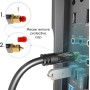 KabelDirekt – 2m Cable Óptico TOSLINK Audio (Stereo Dolby Digital normal, DTS, Conector Macho a Conector Macho, negro)