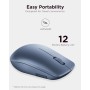 Lenovo 530 - Ratón Inalámbrico de 2.4 GHz, Receptor USB Nano, 1200 dpi, Ambidiestro, Color Azul
