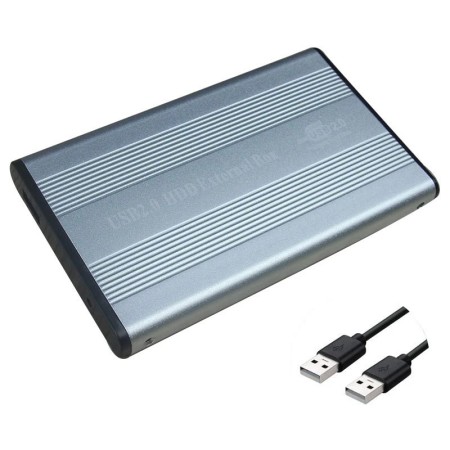 Caja de disco duro USB2.0 HDD caja externa Caddy 2,5 "IDE HDD con luz 