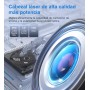 Lector CD DVD Externo con RGB, Grabadora CD DVD Unidad Externa con USB 3.0 y USB-C, Unidades Portátil CD/DVD /-RW/ROM Estable