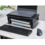 Amazon Basics Rectangular Soporte de Escritorio Ajustable para Monitor de Ordenador para Reducir la tensión del Cuello, se