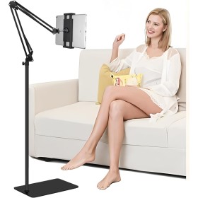 SAMHOUSING Soporte para Tableta y teléfono, Soporte Giratorio Universal de Metal. Soporte Ajustable de 360 Grados para