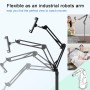 SAMHOUSING Soporte para Tableta y teléfono, Soporte Giratorio Universal de Metal. Soporte Ajustable de 360 Grados para
