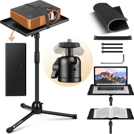 CAHAYA Soporte Proyector Ajustable: Trípode para Laptop Soporte Multifuncional Universal, Modelo CY0331