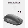 Lenovo 530 Ratón Inalámbrico - Sensor óptico 1200 dpi, Diseño Ambidiestro, 2.4 GHz, 3 Botones, Batería hasta 12 Meses - Color