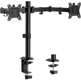 ErGear Soporte 2 Monitores para 13-32” Pulgadas, Soporte Dos Monitores, Brazo Monitor Ajustable en Altura con Inclinación, Giro