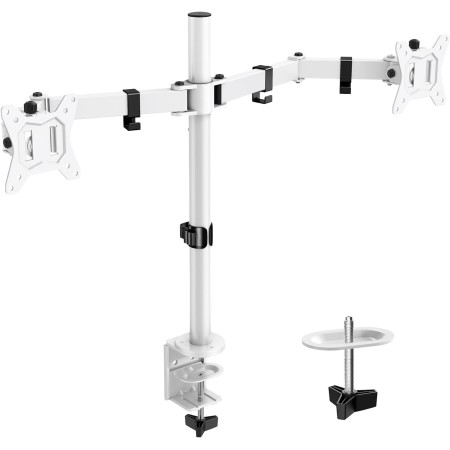 ErGear Soporte 2 Monitores para 13-32” Pulgadas, Soporte Dos Monitores, Brazo Monitor Ajustable en Altura con Inclinación, Giro