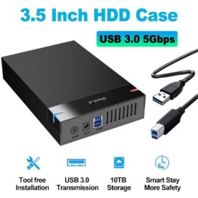 Caja HDD 3,5 2,5 carcasa de disco duro externo para 3,5 2,5 pulgadas S