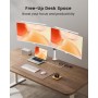 ErGear Soporte 2 Monitores para 13-32” Pulgadas, Soporte Dos Monitores, Brazo Monitor Ajustable en Altura con Inclinación, Giro
