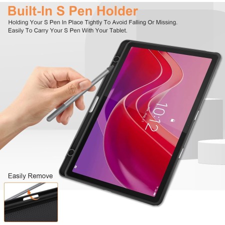 Vakarey Funda para Lenovo Tab M11 con Portalápices,Inteligente Ultrafina Funda Tablet para Lenovo Tab M11 con Soporte