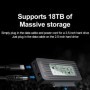 Adaptador de disco duro USB 3,1, 2,5/3,5 pulgadas, Cable convertidor d
