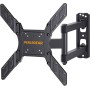 Perlegear Soporte TV de Pared Pantallas de 26-60 Pulgadas, Articulado Inclinable y Giratorio, hasta 45 kg, MAX VESA 400x400mm