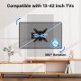 BONTEC Soporte TV Pared Inclinable y Giratorio para 13-42 Pulgadas, VESA 200x200 mm, Brazo Extensible, Soporte Pared TV 32/43