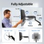 Suptek Brazo Monitor para Pantallas de 13-32 Pulgadas, VESA 75 y 100 mm, Giratorio de 360°, Inclinación Ajustable, Altura