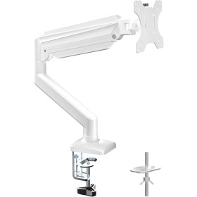 Suptek Brazo Monitor para Pantallas de 13-32 Pulgadas, VESA 75/100 mm, Giratorio de 360°, Ajustable en Altura y inclinable,