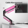 suptek - Soporte de monitor para pantalla LED LCD de 13 a 32 pulgadas, hasta 9 kg, brazo con muelle de gas, giratorio 360°,