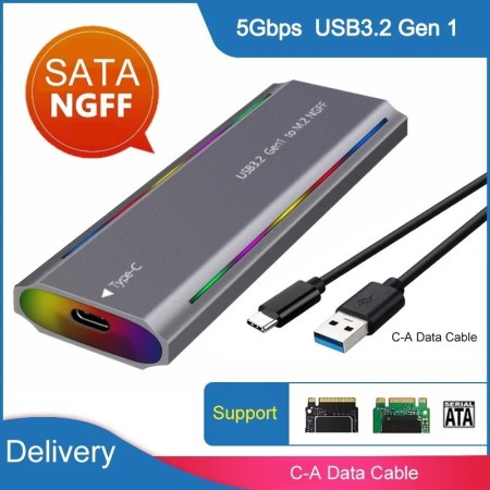 Caja de disco duro UTHAI M. 2 de estado sólido USB 3,1, protocolo NGFF