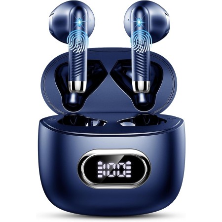 Auriculares Inalámbricos Bluetooth, Auriculares Bluetooth 5.4 HiFi Estéreo, 56H Cascos Inalambricos Bluetooth con ENC Reducción