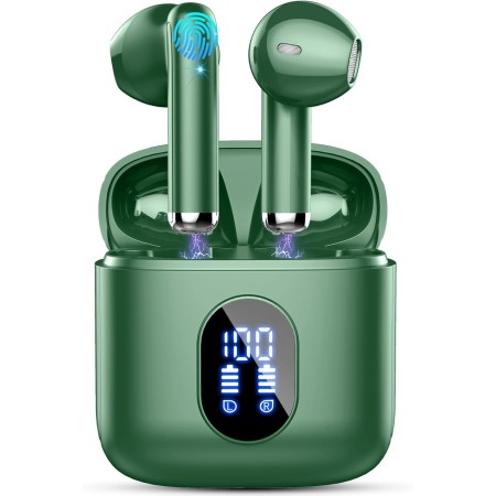 Auriculares Inalámbricos Bluetooth, Auriculares Bluetooth 5.4 HiFi Estéreo, 56H Cascos Inalambricos Bluetooth con ENC Reducción