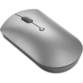 Lenovo 600 - Ratón Silencioso Bluetooth 5.0, Host Doble, DPI ajustable de 3 niveles (2400, 1600, 800), Color Gris