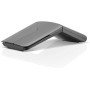 Lenovo 600 - Ratón Silencioso Bluetooth 5.0, Host Doble, DPI ajustable de 3 niveles (2400, 1600, 800), Color Gris