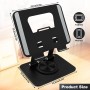 Xpieoyrm Soporte Tablet de iPad Mesa Ajustable, Multiángulo Soporte Tablet, Plegable Soporte de Escritorio, Soporte portátil