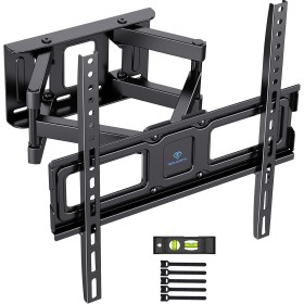 PERLESMITH Soporte TV Pared Articulado Inclinable Y Giratorio – Soporte TV para 26-70 Pulgadas Pantallas – MAX VESA 400x400mm,