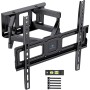 PERLESMITH Soporte TV Pared Articulado Inclinable Y Giratorio – Soporte TV para 26-70 Pulgadas Pantallas – MAX VESA 400x400mm,