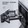 PERLESMITH Soporte TV Pared Articulado Inclinable Y Giratorio – Soporte TV para 26-70 Pulgadas Pantallas – MAX VESA 400x400mm,