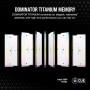 CORSAIR Dominator Titanium RGB DDR5 RAM 64GB (2x32GB) DDR5 6400MHz CL32 Intel XMP Memoria de Ordenador Compatible con iCUE -