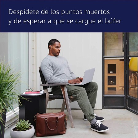 Router wifi de malla eero 6 de Amazon | Con Ethernet de 500 Mb/s, 420 m2 de cobertura y capacidad para conectar más de 75
