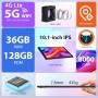 PIXPEAK 2.5K Tableta 14 Pulgadas, 4G Lte/5G WiFi, INCELL 2240 x 1400 FHD, 11580mAh, 36GB RAM, 256GB ROM (Extensión 2TB), Android