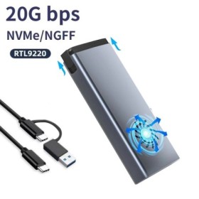 10Gbps/20Gbps M.2 M/B + M-Key SSD carcasa M2 NVME SATA carcasa de disc