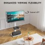 BONTEC Soporte TV Pie para TV de 30-70 Pulgadas de Plasma LED OLED LCD, Ajustable en Altura, Soporte TV Suelo con Estantes de