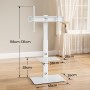 BONTEC Soporte TV Pie para TV de 30-70 Pulgadas de Plasma LED OLED LCD, Ajustable en Altura, Soporte TV Suelo con Estantes de
