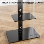 BONTEC Soporte TV Pie para TV de 30-70 Pulgadas de Plasma LED OLED LCD, Ajustable en Altura, Soporte TV Suelo con Estantes de