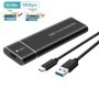NVMe M.2 SSD carcasa NVMe NGFF 20Gbps PCIe M.2 SSD portátil USB C 3.2G