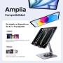 UGREEN Soporte Tablet Mesa Giratorio de Aluminio, Stand Plegable Compatible con Samsung Tab, Redmi Pad, iPad Pro Air Mini,