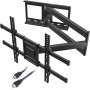 BONTEC Soporte TV Pared con Brazo Articulado Extralargo de 1040mm para Pantallas de 32-75" de Planos/Curvos LCD/LED/OLED, hasta
