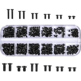 Chstarina 240 Piezas Kit de Tornillos de Ordenador 12 tamaños Surtidos - M2 M2.5 M3 Tornillos de Computadora Portátil Tornillos
