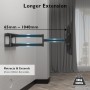 BONTEC Soporte TV Pared con Brazo Articulado Extralargo de 1040mm para Pantallas de 32-75" de Planos/Curvos LCD/LED/OLED, hasta
