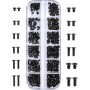 Chstarina 240 Piezas Kit de Tornillos de Ordenador 12 tamaños Surtidos - M2 M2.5 M3 Tornillos de Computadora Portátil Tornillos