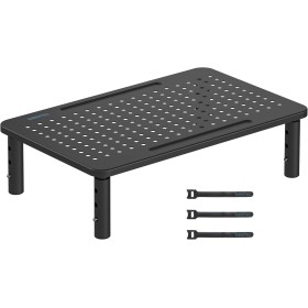 BONTEC Soporte Monitor de Ergonómico (L368 x W231mm), Elevador Monitor de Metal de Calidad, Soporte Monitor con Tres Niveles de