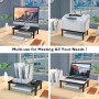 BONTEC Soporte Monitor de Ergonómico (L368 x W231mm), Elevador Monitor de Metal de Calidad, Soporte Monitor con Tres Niveles de