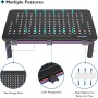 BONTEC Soporte Monitor de Ergonómico (L368 x W231mm), Elevador Monitor de Metal de Calidad, Soporte Monitor con Tres Niveles de