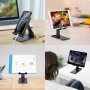 Gritin Soporte Tablet, Ajustable Soporte Móvil - Plegable Soporte de Escritorio/Soporte para Teléfono Súper Estable Compatible