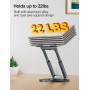 Tounee Soporte Portátil Altura Ajustable de hasta 21 Pulgadas, Soporte Ergonómico Ordenador Portátil con Base Giratoria de 360