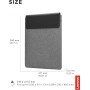 Lenovo Funda para portátil de Yoga de 14,5 Pulgadas, Cierre magnético, Delgada y Ligera, Fabricada con Materiales reciclados,