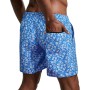 Danfiki Traje de Baño Hombre Shorts de Secado Rápido Bañador Corto para Playa Navegar Forro de Malla Color Degradado