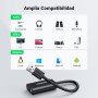 UGREEN Tarjeta de Sonido USB Externa Soporta Auriculares y Micrófono, Adaptador Audio Tipo C a Jack 3.5mm Compatible con PC,